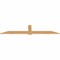 Ekena Millwork Eugene Smooth Timber Gable Bracket, Western Red Cedar, 96"W x 20"H x 1 1/2"D x 5 1/2"F, 5/12 Pitch GBW096X20X0206EUG00SWR - alternate 3